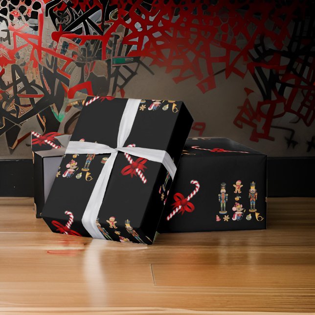 Candy Cane Nutcracker Suite Wrapping Paper (Creator Uploaded)