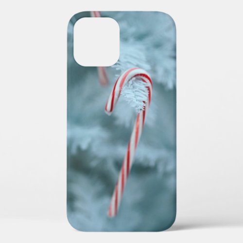 Candy Cane on Tree iPhone 12 Case