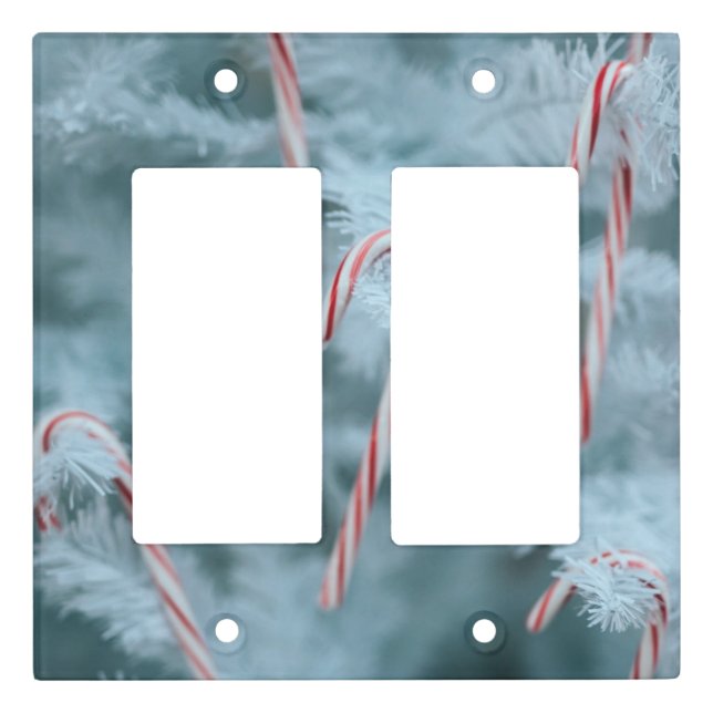 Candy Cane on Tree Light Switch Cover (Front)