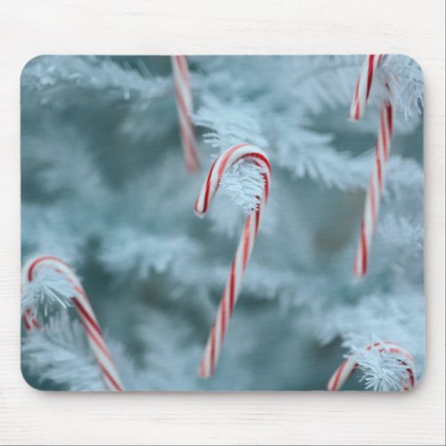 Candy Cane on Tree Mouse Pad