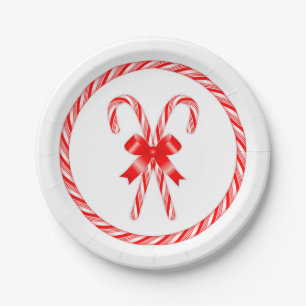 Candy Cane  Paper Plates
