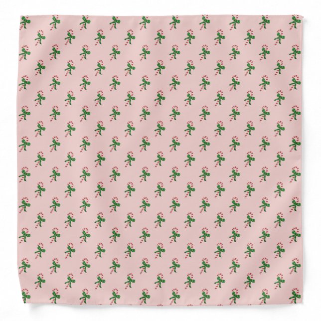 Candy Cane Pattern Bandana (Front)