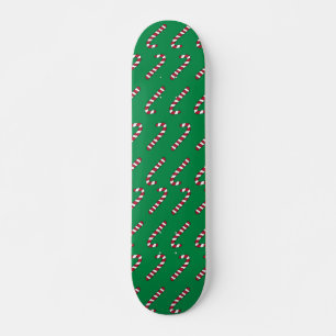 Candy Cane Pattern skateboard Deck