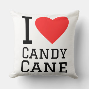 Candy cane pattern throw pillow