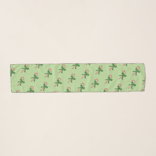 Candy Cane Patterned Holiday Scarf