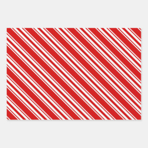 candy cane patterned wrapping paper