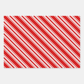 candy cane patterned wrapping paper