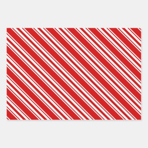 candy cane patterned wrapping paper