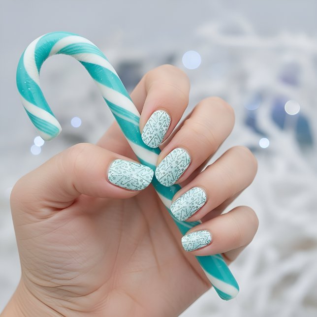 Candy Cane peppermint christmas  Minx Nail Art (Creator Uploaded)