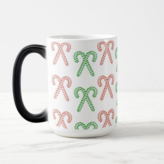Candy cane/peppermint  color morph mug  (Left)