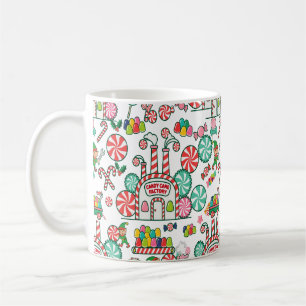 Candy Cane Peppermint Factory Art Coffee Mug