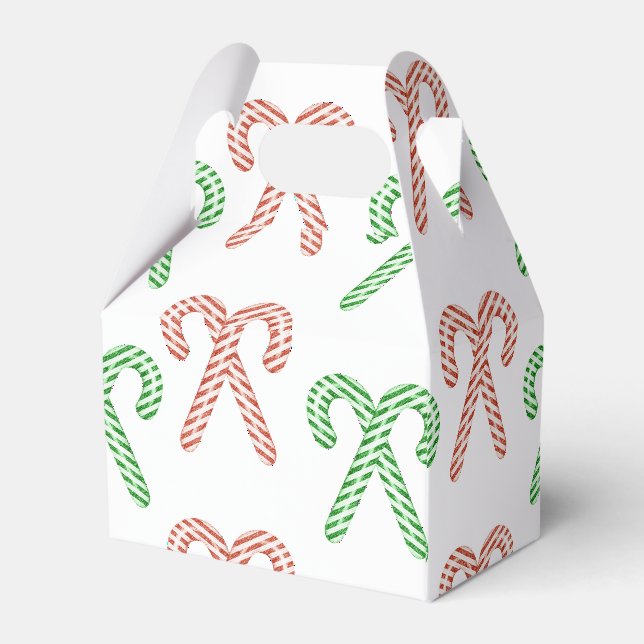 Candy cane/peppermint favor boxes (Back Side)