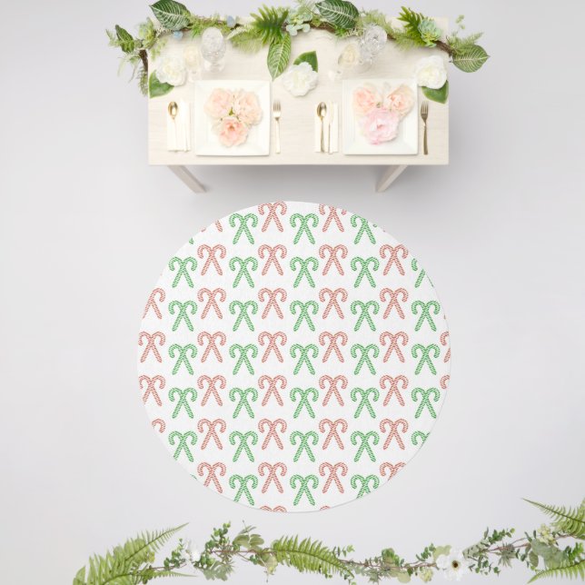 Candy cane/peppermint outdoor rug (Insitu (Wedding 2))