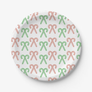 Candy cane/peppermint  paper plates