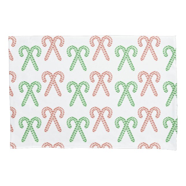 Candy cane/peppermint pillow case (Front)
