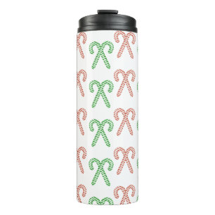 Candy cane/peppermint thermal tumbler