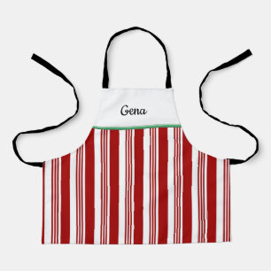 Candy Cane Personalized Holiday Apron