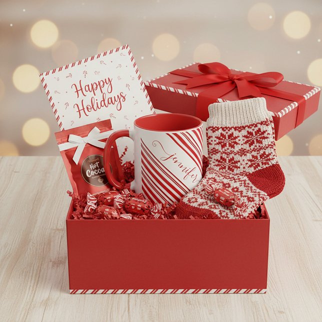 Candy cane personalized Mug (Creator Uploaded)