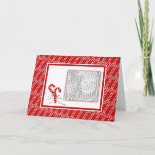Candy Cane Photo Card