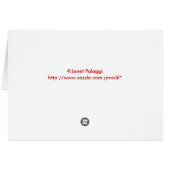 Candy Cane Photo Card (Back Horizontal)