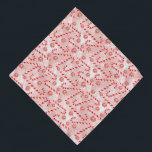 Candy Cane pink Christmas pet Bandana<br><div class="desc">A tossed repeating pattern of candy canes on a pink background</div>