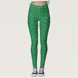 Candy Cane Print leggings