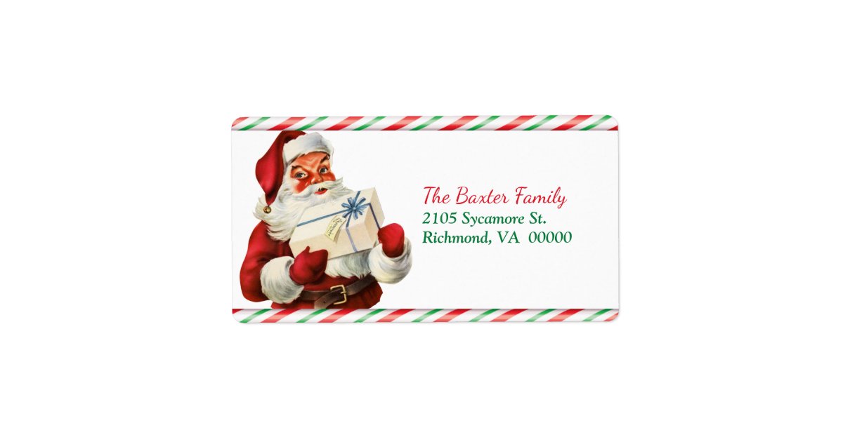 Stationery & Party Supplies Personalized Santa Candy Cane ...
