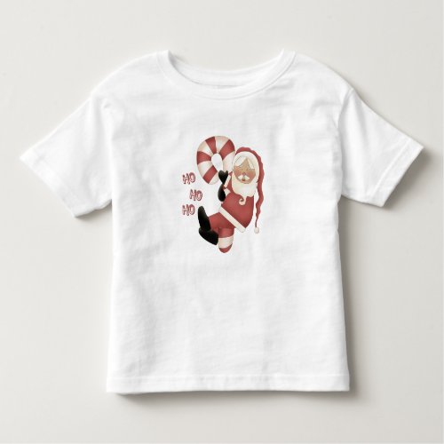 Candy Cane Santa Toddler T_shirt