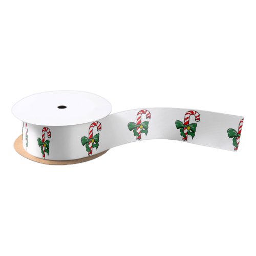 Candy Cane Satin Ribbon