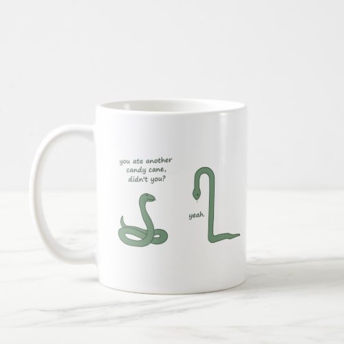 Candy Cane Snake  Coffee Mug
