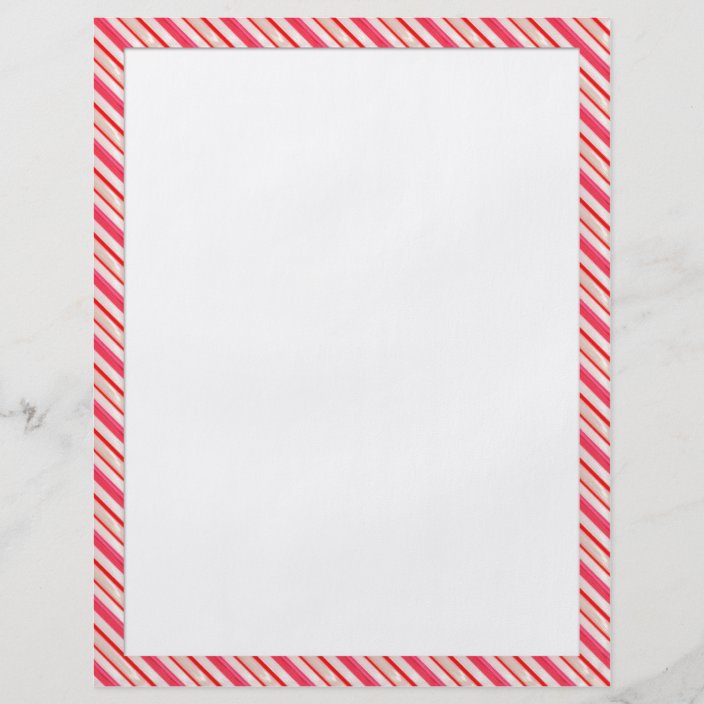 Candy Cane Stationary Flyer | Zazzle.com