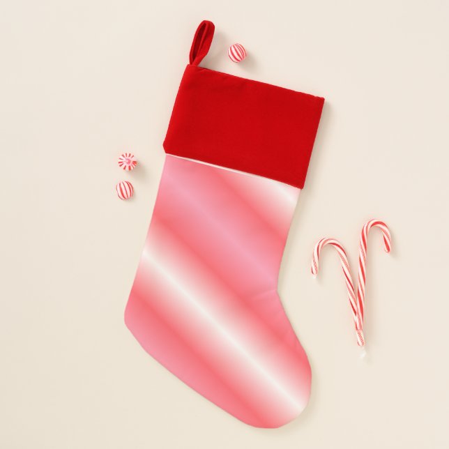 Candy Cane Stripe Christmas Stocking (Front)