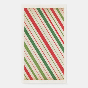 Candy Cane Stripe Paper Guest Towel
