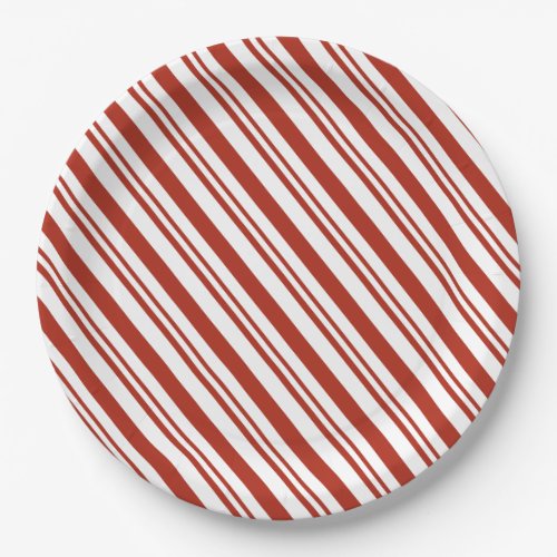 Candy Cane Stripe Paper Plates