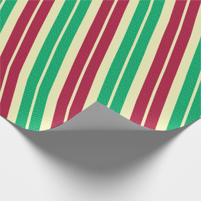 Candy Cane Stripe  Wrapping Paper (Corner)