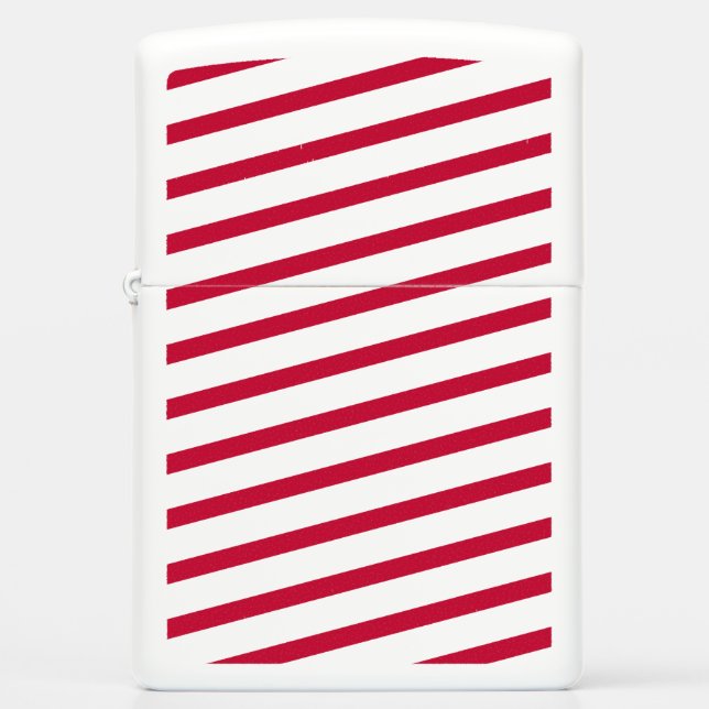 candy cane stripe zippo lighter (Front)