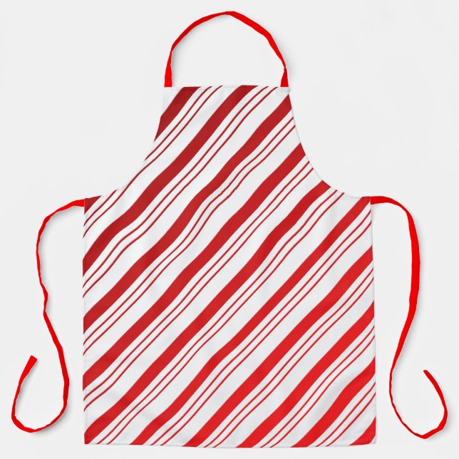 Candy Cane Striped Apron (Front)