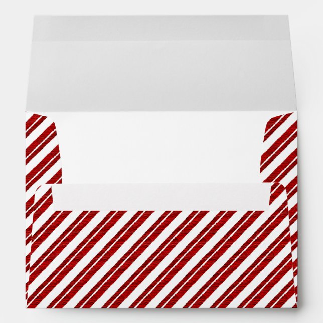 Candy Cane Striped Holiday Envelopes (Back (Bottom))