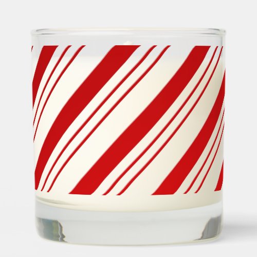 Candy Cane Striped Scented Candle
