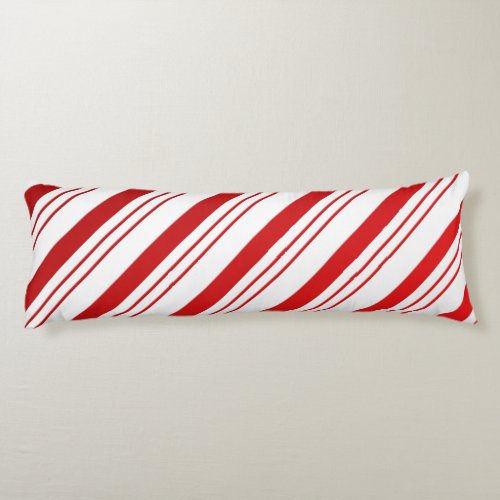 Candy Cane Stripes Body Pillow