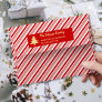 Candy Cane Stripes Christmas Holiday Party Mailing Envelope