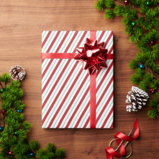 Candy Cane | Stripes Holiday Wrapping Paper