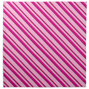 Candy Cane Stripes in Peppermint Pink  Cloth Napkin