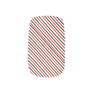 Candy Cane Stripes Minx Nail Art Decals