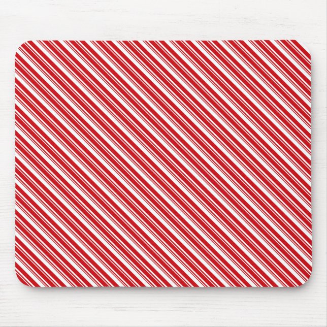 Candy Cane Stripes Mouse Pad (Front)