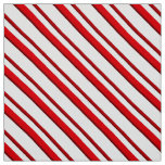 Candy Cane Stripes, Peppermint Red and White Fabric