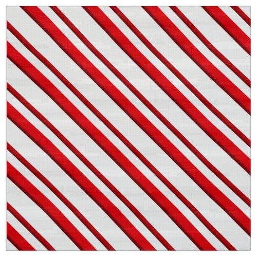 Candy Cane Stripes Peppermint Red and White Fabric