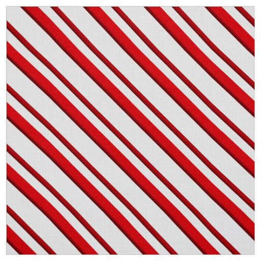 Candy Cane Stripes, Peppermint Red and White Fabric