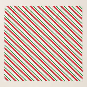 Candy Cane Stripes, red, green and white Scarf