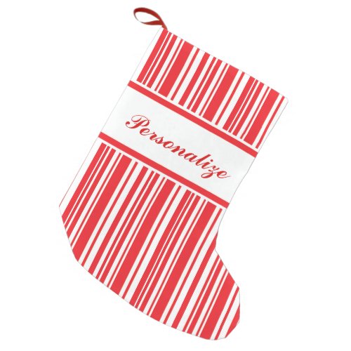 Candy Cane Stripes Small Christmas Stocking